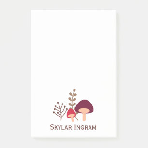 Mushroom Patch Post-it Notes