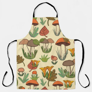 Mushroom pattern. apron