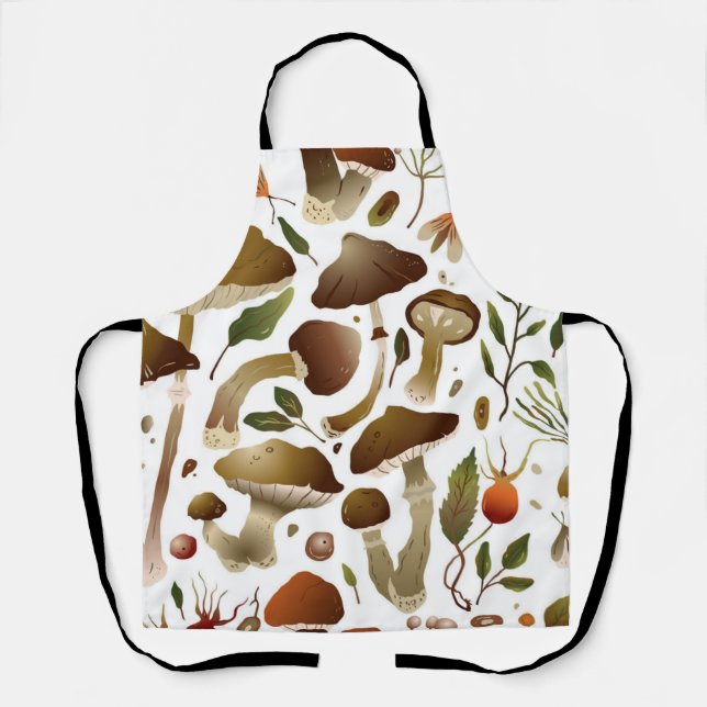 Mushroom pattern apron (Front)