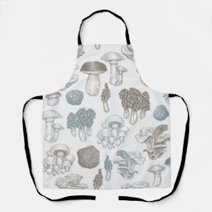 Mushroom pattern apron