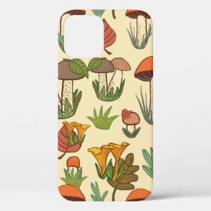 Mushroom pattern.  iPhone 12 case