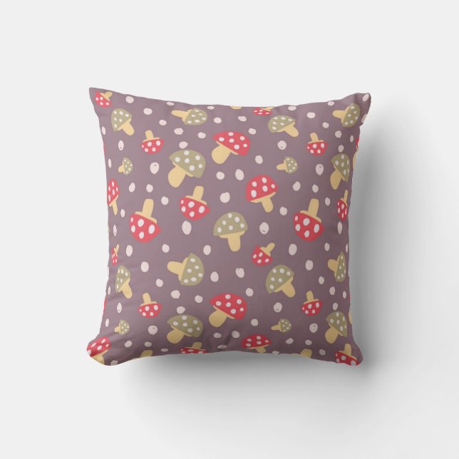 Mushroom pattern cushion (Front)