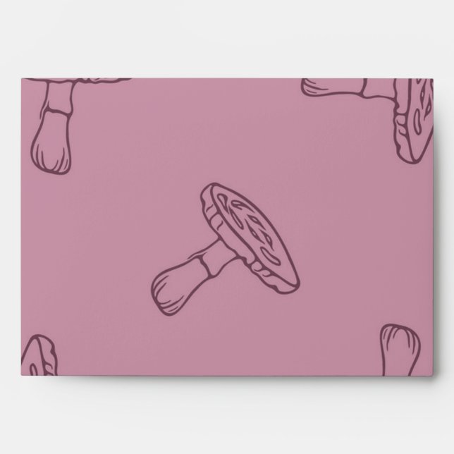 Mushroom pattern envelope (Front)