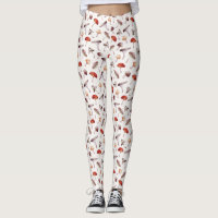 Mushroom Pattern Leggings