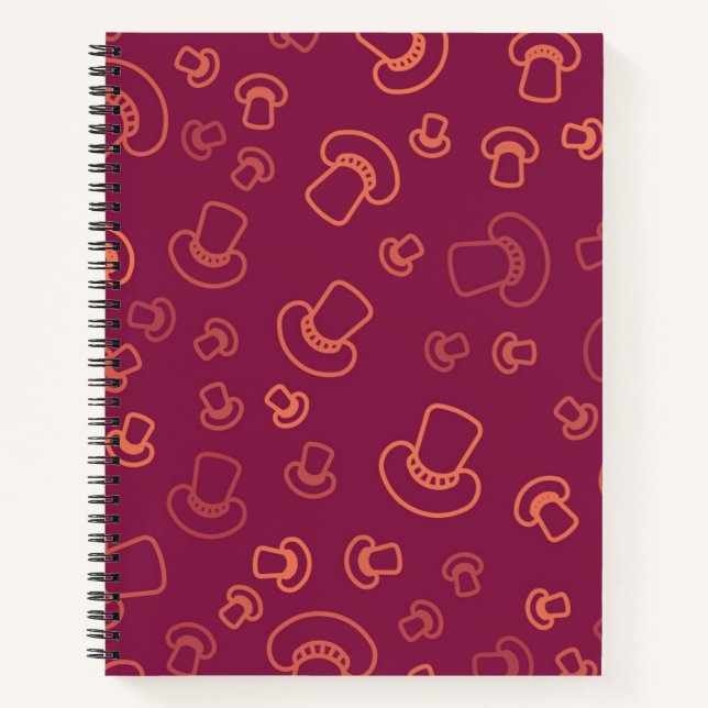 Mushroom pattern notebook (Front)