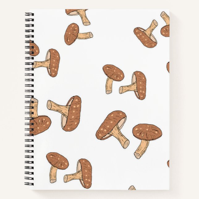 Mushroom pattern notebook (Front)