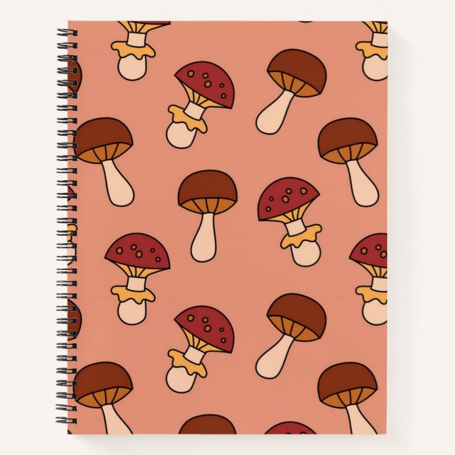 Mushroom pattern notebook (Front)