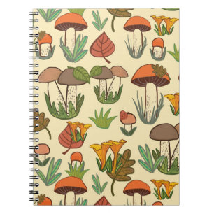 Mushroom pattern. notebook