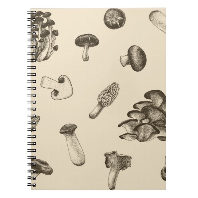 Mushroom pattern notebook (Front)