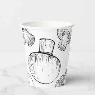 Mushroom pattern paper cups