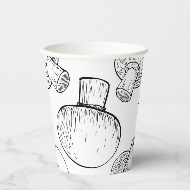 Mushroom pattern paper cups (Front)