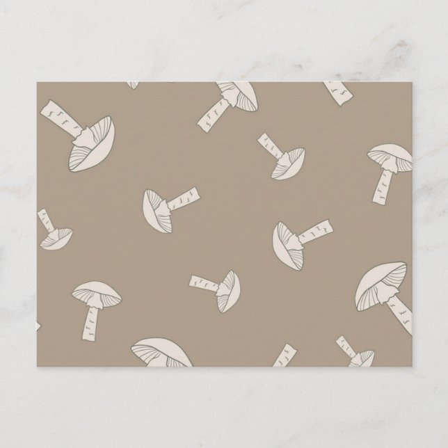 Mushroom pattern postcard (Front)