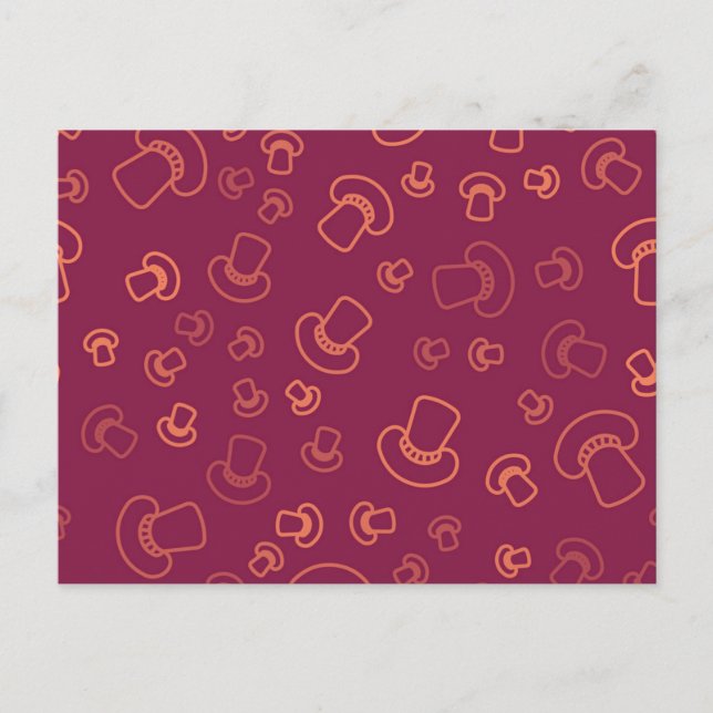 Mushroom pattern postcard (Front)