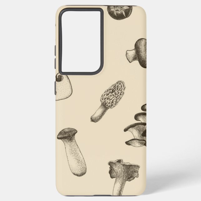 Mushroom pattern samsung galaxy s21 ultra case (Back)