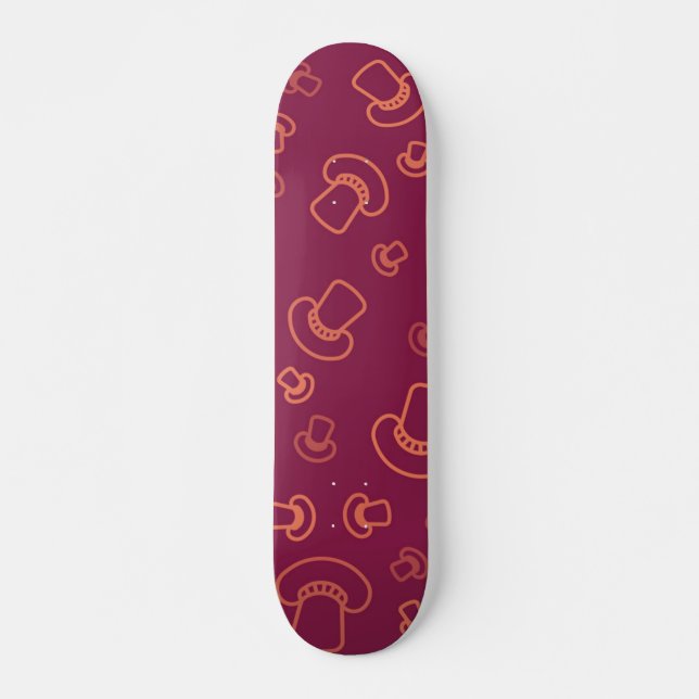 Mushroom pattern skateboard (Front)