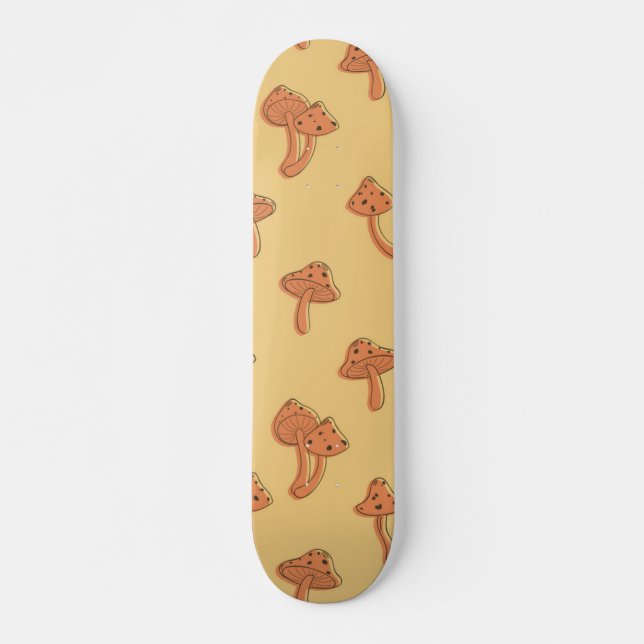 Mushroom pattern skateboard (Front)