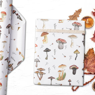 Mushroom Pattern Wrapping Paper