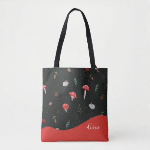 Mushroom personalised or not tote bag