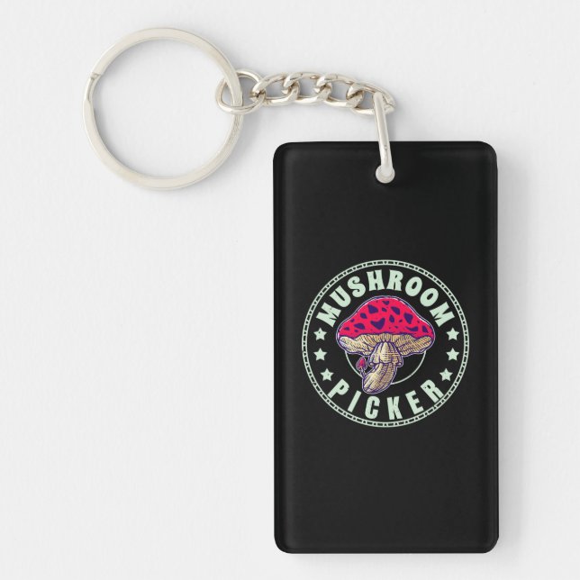 Mushroom Picker Key Ring (Front)