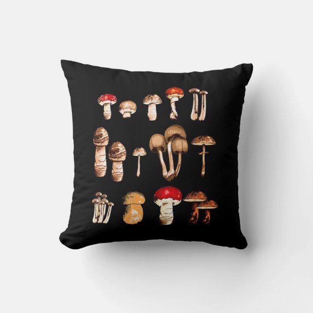 Mushroom Picker Life Cushion (Front)