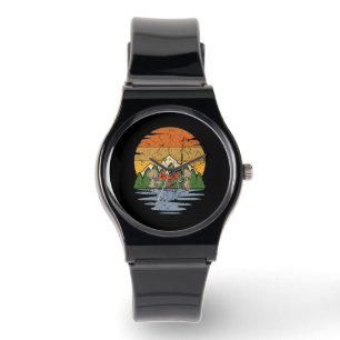 Mushroom Picking Retro Watch