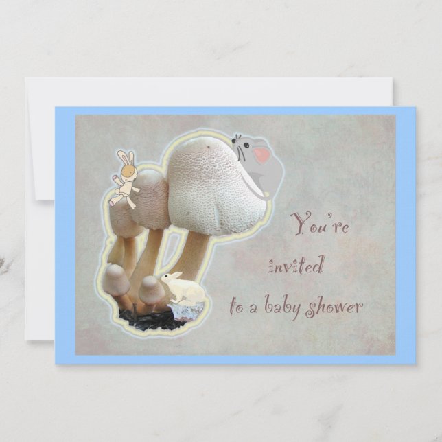 Mushroom Playground Baby Shower Invitation (Front)