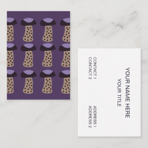 Mushroom Purple  Business Card