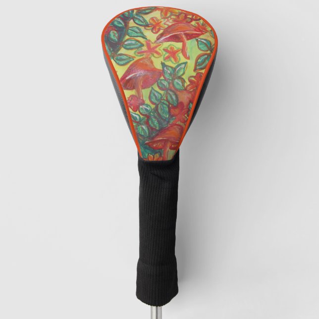 mushroom retro       golf head cover (Front)