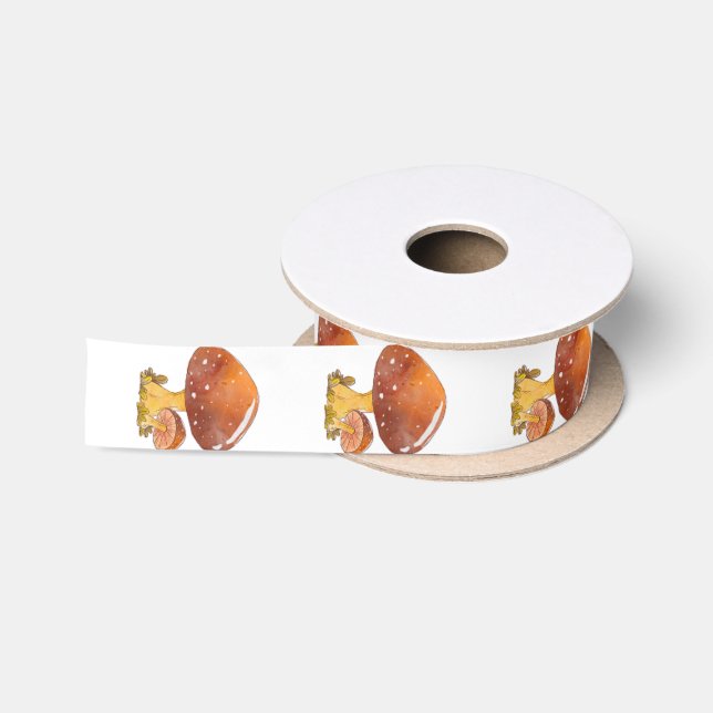 Mushroom Ribbon Satin Ribbon (Spool)