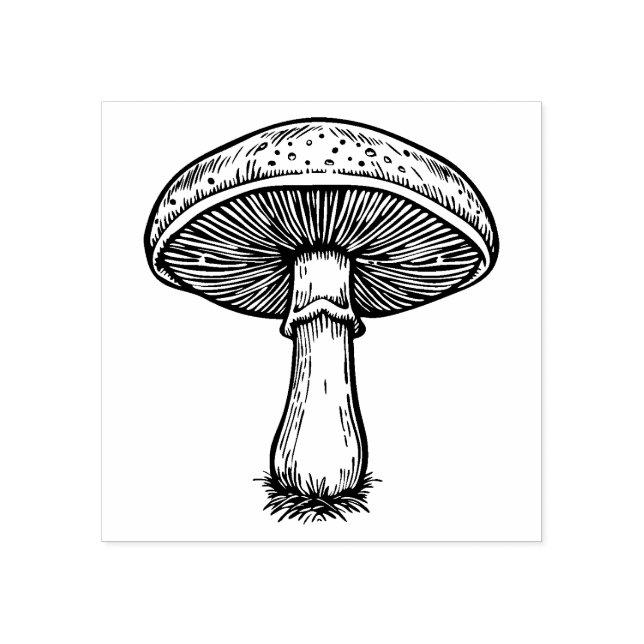 Mushroom Rubber Stamp   (Imprint)
