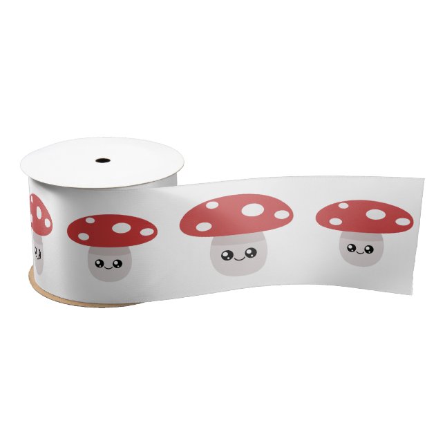 Mushroom Satin Ribbon (Spool)