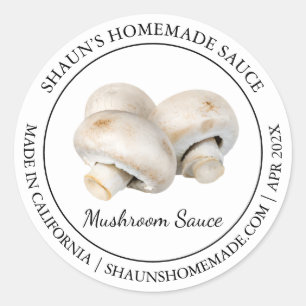 Mushroom Sauce Modern label