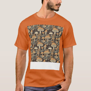 Mushroom Seamless Pattern Fungus Hippie Shroom Eno T-Shirt