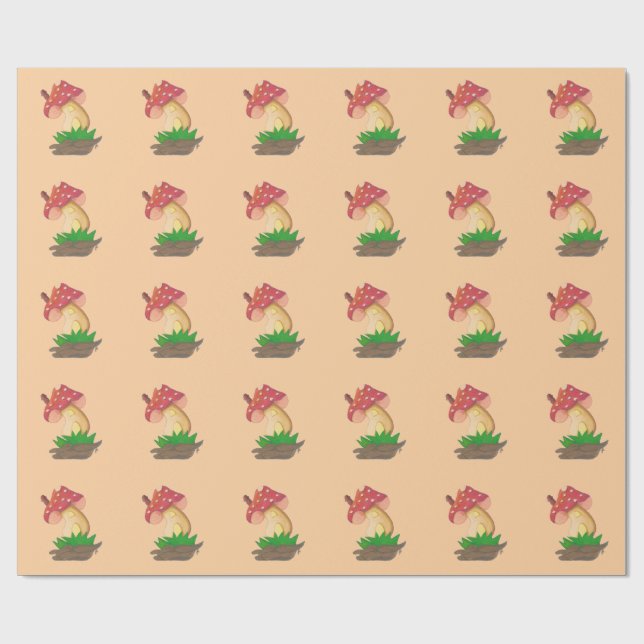 Mushroom Small gift paper (Flat)