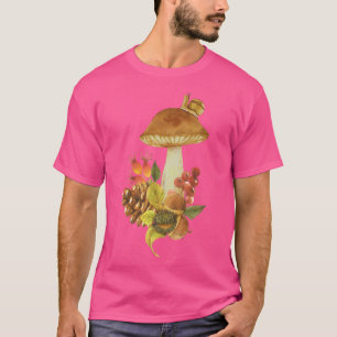 Mushroom Snails Harvest Clothing Fall Autumn T-Shirt