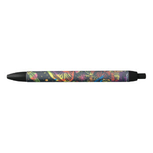 Mushroom Space Black Ink Pen