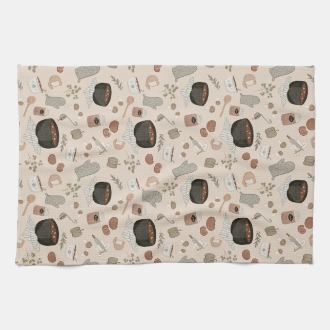Mushroom Stew Tea Towel (Horizontal)
