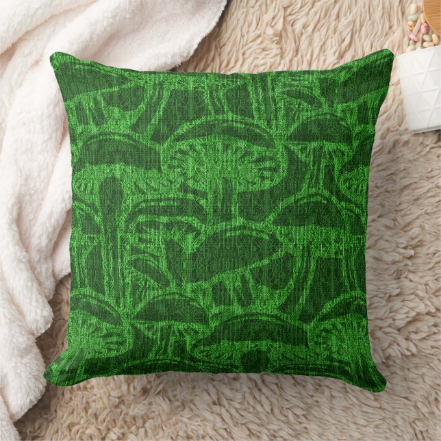 Mushroom story pattern throw pillow (Blanket)