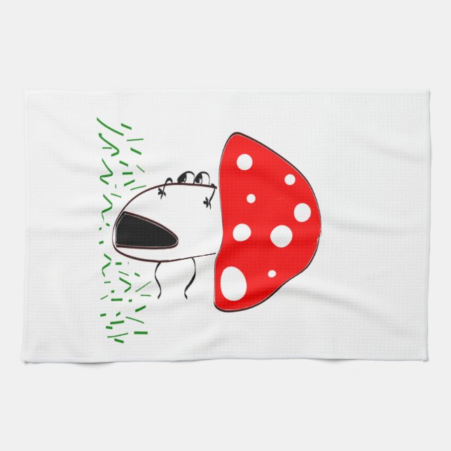 mushroom tea towel (Horizontal)