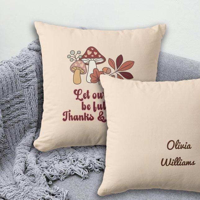 Mushroom Thanksgiving Gift Cushion (Creator Uploaded)