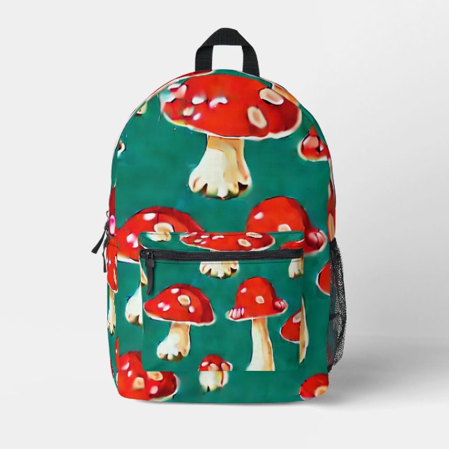 Mushroom-Themed Backpack (Front)