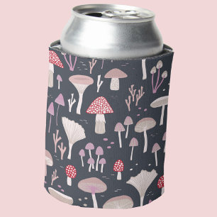Mushroom Toadstool Fungi Can Cooler