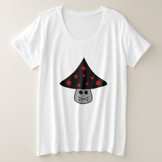 Mushroom Vampire Plus Size T-Shirt (Design Front)