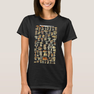 Mushroom Vintage Mushroom Illustration Morel Hunte T-Shirt