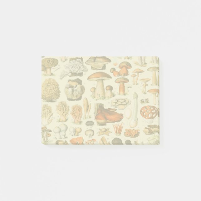 Mushroom Vintage Toadstool Antique Illustration Post-it Notes (Front)