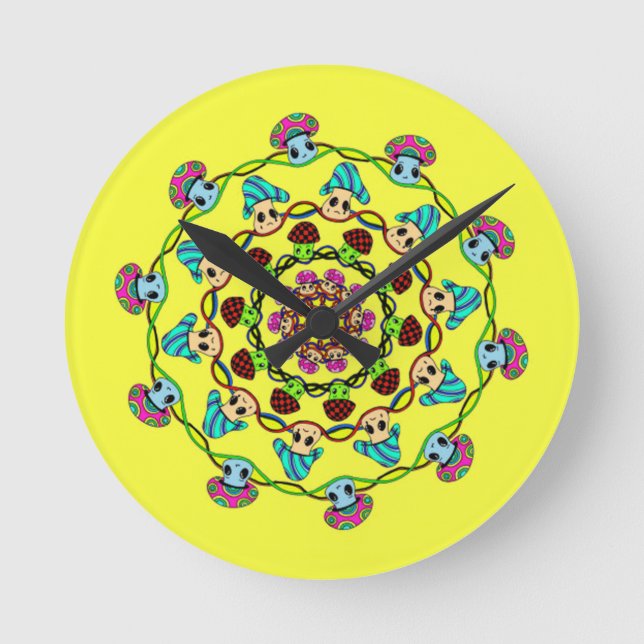 mushroom wall clock (Front)