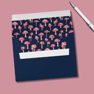 Mushroom Watercolor Pattern Envelope