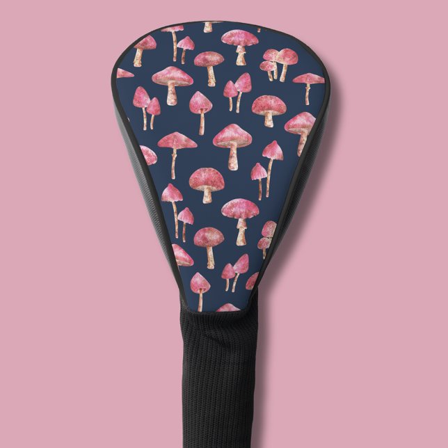 Mushroom Watercolor Pattern Golf Head Cover (Mushroom pattern golf head cover)