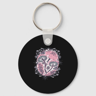 Mushroom Whimsigoth Art Design Classic Key Ring