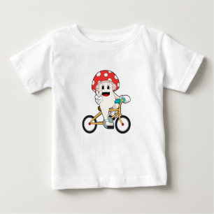 Mushroom with Bicycle.PNG Baby T-Shirt